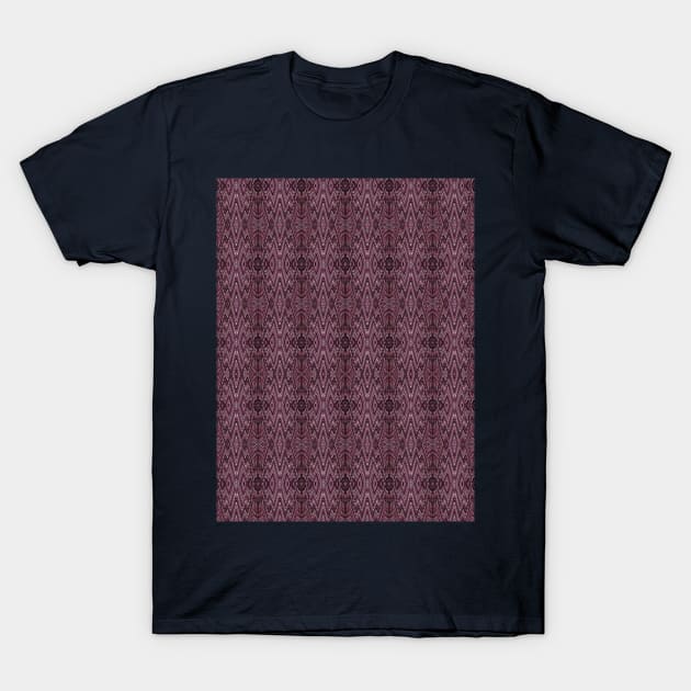 Burgundy Pattern T-Shirt by Amanda1775